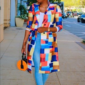 NEW THIN WOOL TRENCH COAT SIZE L